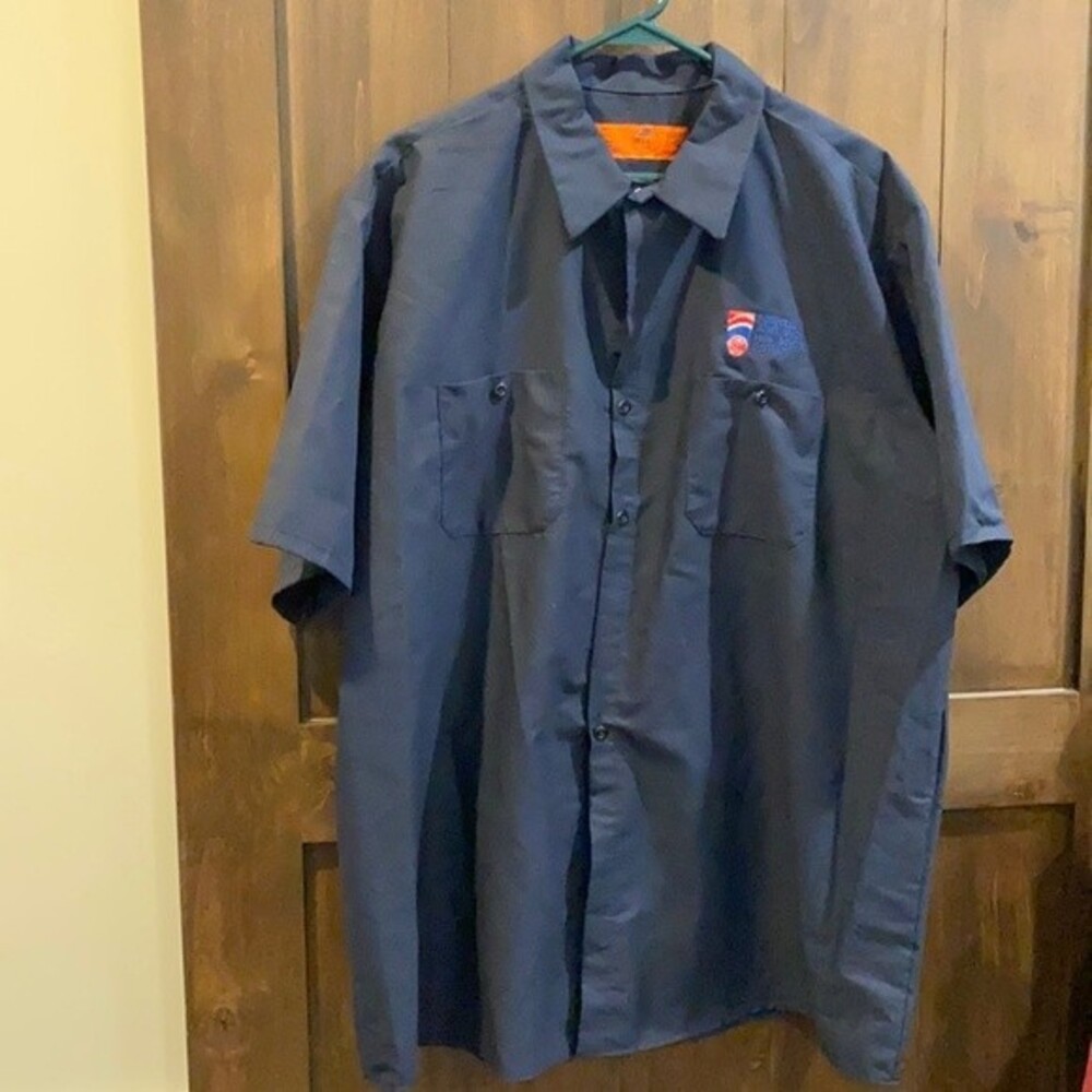 E868-605) Red Kap Men’s work shirt Sz XXL NWOT Navy
